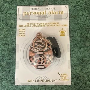 New Simply Southern brown tan & black Aztec Personal Alarm with LED Flashlight